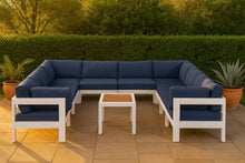 Load image into Gallery viewer, Nizuc - Outdoor Patio 11 Piece Modular Sectional With White Frame
