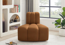 Load image into Gallery viewer, Arc - Velvet Reverse Corner Chair - Saddle
