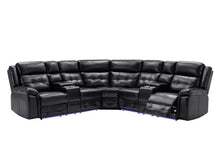 Load image into Gallery viewer, U30 - 3 Piece Power Reclining Sectional - Black