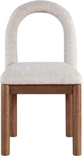 Load image into Gallery viewer, Conrad - Linen Dining Chair With Brown Legs