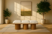 Load image into Gallery viewer, Pavilion - 3 Piece Modular Bench With Brown Base