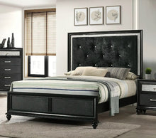 Load image into Gallery viewer, Crown Mark Furniture Lila Full Upholstered Panel Bed in Black B4398-F image
