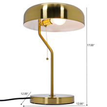 Load image into Gallery viewer, Bedside Nightstand Table Lamp - Gold