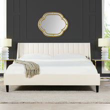 Load image into Gallery viewer, Aspen - Vertical Tufted Modern Headboard Platform Bed Set