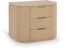 Load image into Gallery viewer, Astrid - Solid Wood And Oak Veneer Nightstand