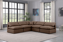 Load image into Gallery viewer, Indulge - Faux Leather 5 Piece Modular Corner Armless Sectional