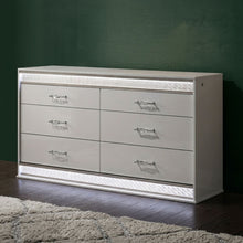 Load image into Gallery viewer, Glam - 6 Drawer Dresser With LED Lighting (Includes Dresser Only) - White