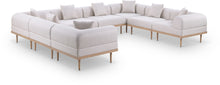 Load image into Gallery viewer, Laguna - 8 Piece Resilient Water Resistant Fabric 142" Upholstered Outdoor Patio Modular Sectional