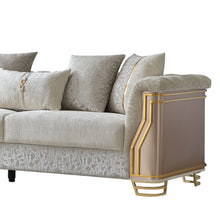Load image into Gallery viewer, Chateau - Sofa - Cream / Brown