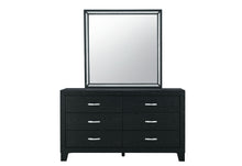 Load image into Gallery viewer, Reid - 5 Piece King Bedroom Set With LED (Bed, Dresser, Mirror, Chest, Nightstand) - Black