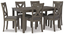 Load image into Gallery viewer, Caitbrook - RECT DRM Table Set (Set of 7) - Gray
