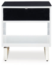 Load image into Gallery viewer, Gardoni - Rectangular End Table - White / Black