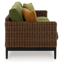 Load image into Gallery viewer, Horizon Hall - Sofa With Cushion - Brown / Green