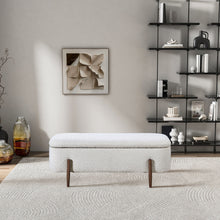 Load image into Gallery viewer, Sarna - Storage Bench - Ivory