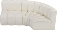 Load image into Gallery viewer, Arc - Faux Leather 3 Piece Sofa