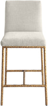Load image into Gallery viewer, Reeves - Chenille Fabric Upholstered Counter Stool (Set of 2) - Gold Base