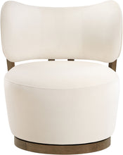 Load image into Gallery viewer, Elara - Velvet Upholstered Swivel Accent Chair - Stained Brown