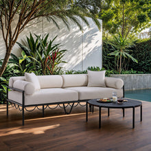 Load image into Gallery viewer, Portofino - Resilient Water Repellent Fabric 85.75" Upholstered Outdoor Patio Sofa