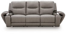 Load image into Gallery viewer, Real Moments - Power Reclining Sofa With Audio Seating - Ash