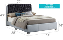 Load image into Gallery viewer, Tufted Upholstered Bed