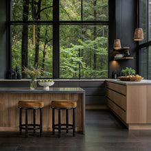 Load image into Gallery viewer, Monette - Counter Stool With Black Base