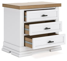 Load image into Gallery viewer, Ashbryn - Three Drawer Night Stand - White / Natural