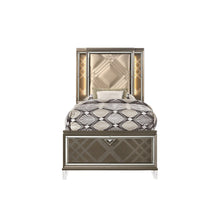 Load image into Gallery viewer, Skylar - Full Bed With LED & Storage - Dark Champagne