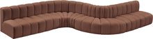 Load image into Gallery viewer, Arc - Faux Leather 8 Piece Curved Modular Sofa