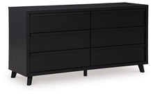 Load image into Gallery viewer, Danziar - Six Drawer Dresser - Black