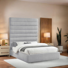 Load image into Gallery viewer, Adam - Linen Fabric Bed With 89" Headboard