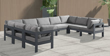 Load image into Gallery viewer, Nizuc - Outdoor Patio 9 Piece Modular Sectional With Gray Frame