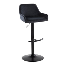 Load image into Gallery viewer, Daniella - Contemporary Adjustable Barstool With Swivel With Rounded T Footrest (Set of 2)