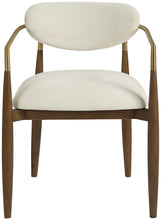 Load image into Gallery viewer, Riccio - Fabric Dining Arm Chair (Set of 2) - Walnut Frame