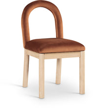 Load image into Gallery viewer, Conrad - Velvet Dining Chair With Natural Legs