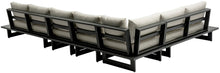 Load image into Gallery viewer, Maldives - 5 Piece Water Resistant Outdoor Patio Modular Sectional With Gray Base