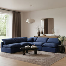 Load image into Gallery viewer, Indulge - Velvet 5 Piece Modular Corner Armless Sectional