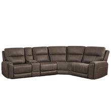 Load image into Gallery viewer, Gaia - 5 Piece P2 Power Sectional - Sable