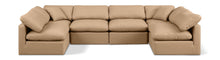 Load image into Gallery viewer, Indulge - Faux Leather 6 Piece Modular U-Shaped Sectional - Tan