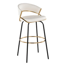 Load image into Gallery viewer, Jie - Fixed Height Contemporary Barstool With Swivel Round Footrest (Set of 2)