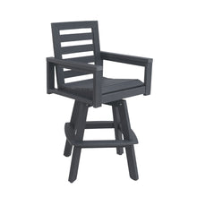 Load image into Gallery viewer, Outdoor Swivel Bar Chair, Ladderback With Wide & Thickened Frame