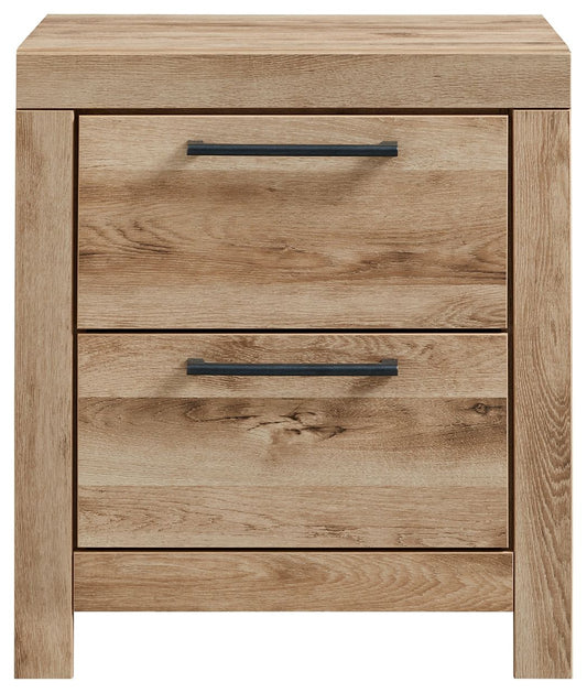 Hyanna - Two Drawer Night Stand - Tan Brown