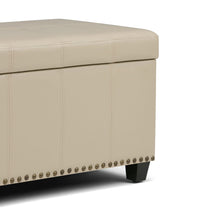 Load image into Gallery viewer, Amelia - Transitional Storage Ottoman Bench