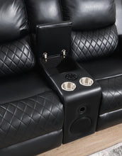 Load image into Gallery viewer, U126 - LED Motion Sofa With Dropdown Table - Black