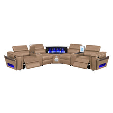 Load image into Gallery viewer, Nova - Sectional With Bluetooth Speaker, LED And Lifting Wine Cabinet