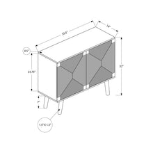 Load image into Gallery viewer, Accent Chest, 2 Door Cabinet, Storage Furniture - Walnut