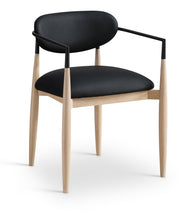 Load image into Gallery viewer, Riccio - Faux Leather Dining Arm Chair (Set of 2) - Natural Frame