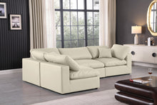 Load image into Gallery viewer, Comfy - 4 Piece Faux Leather Modular Armless Sectional