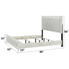 Load image into Gallery viewer, Jehoram - Lozenge Upholstered Design Bed
