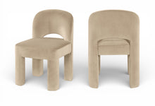 Load image into Gallery viewer, Celine - Velvet Performance Fabric Upholstered Dining Chair (Set of 2)