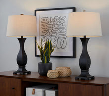Load image into Gallery viewer, Riley - Contemporary Table Lamp (Set of 2) - Oil Rubbed Bronze / Oat